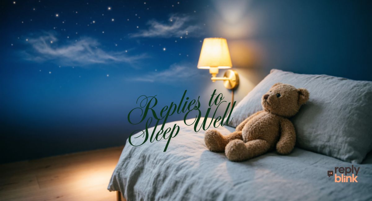 Replies to Sleep Well