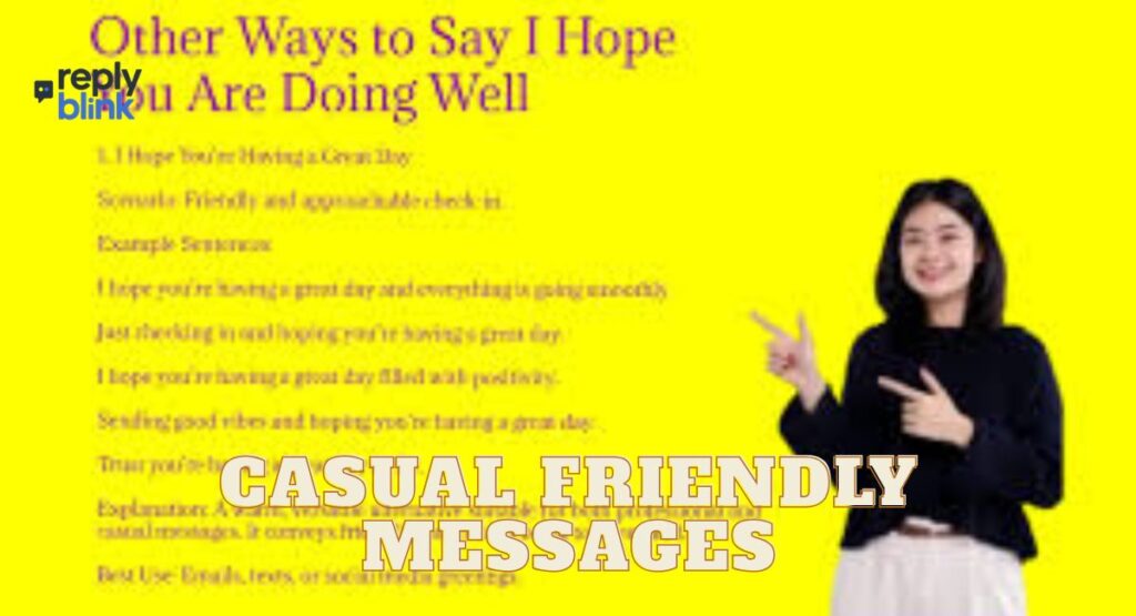 Casual Friendly Messages