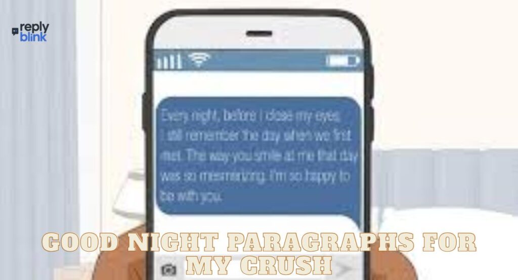 Good Night Paragraphs for My Crush