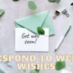 Respond to Well Wishes